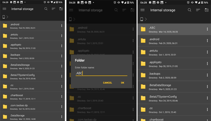 sekarang kita membuat-folder