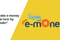 Gratis kartu e-money mandiri untuk user baru Livin by Mandiri