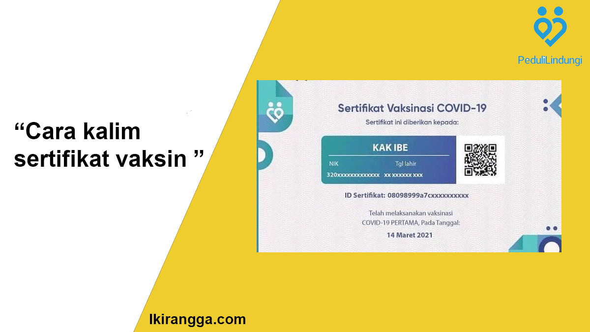 Cara mudah klaim sertifikat vaksin di aplikasi PeduliLindungi