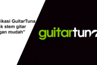 Aplikasi GuitarTuna untuk stem gitar dengan mudah